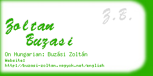zoltan buzasi business card